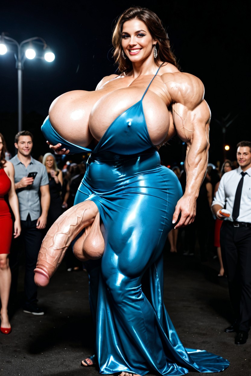 flexing muscles, boob flex