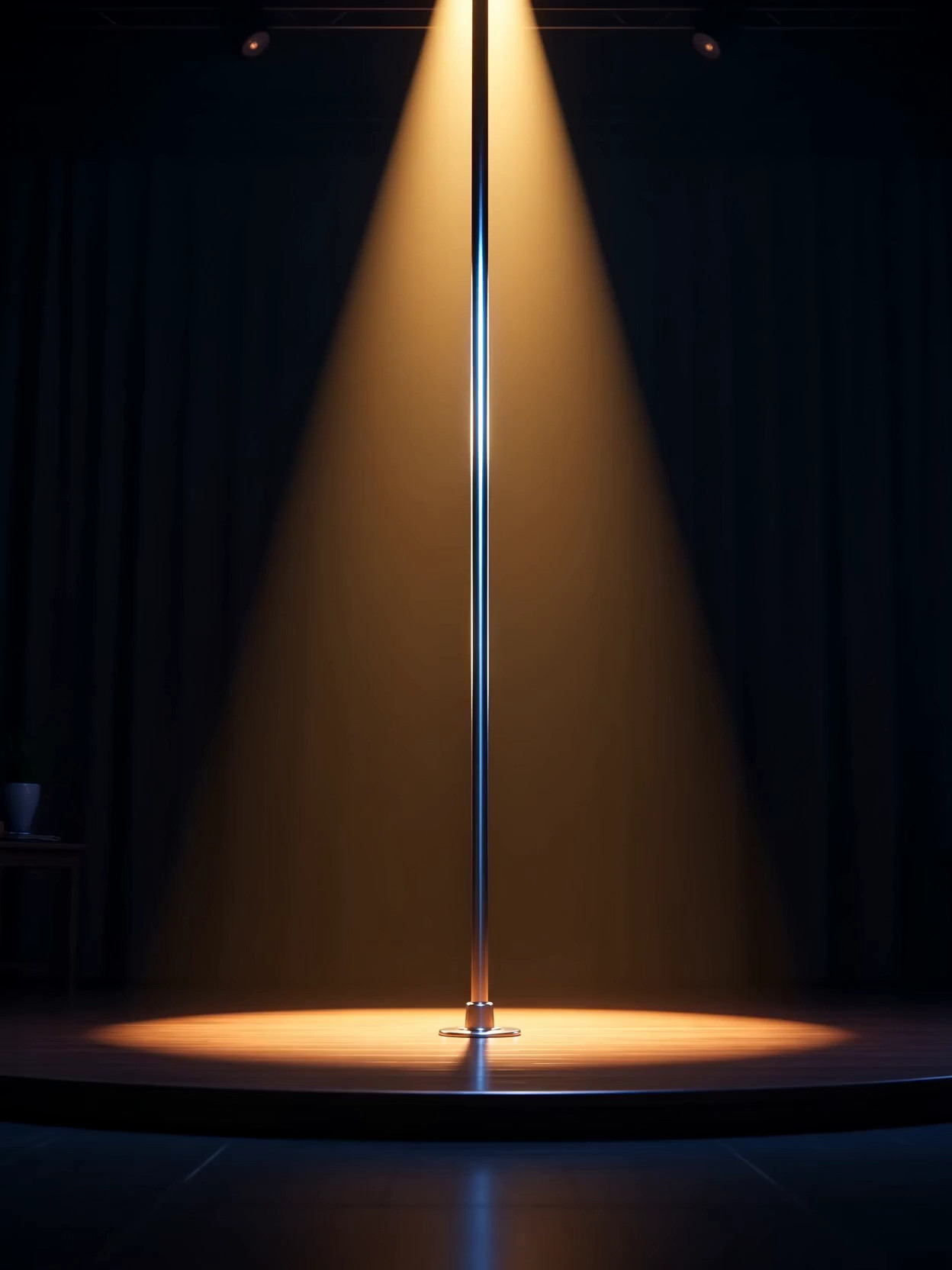 The trans woman steps onto the stage in a revealing pole outfit and high heel…