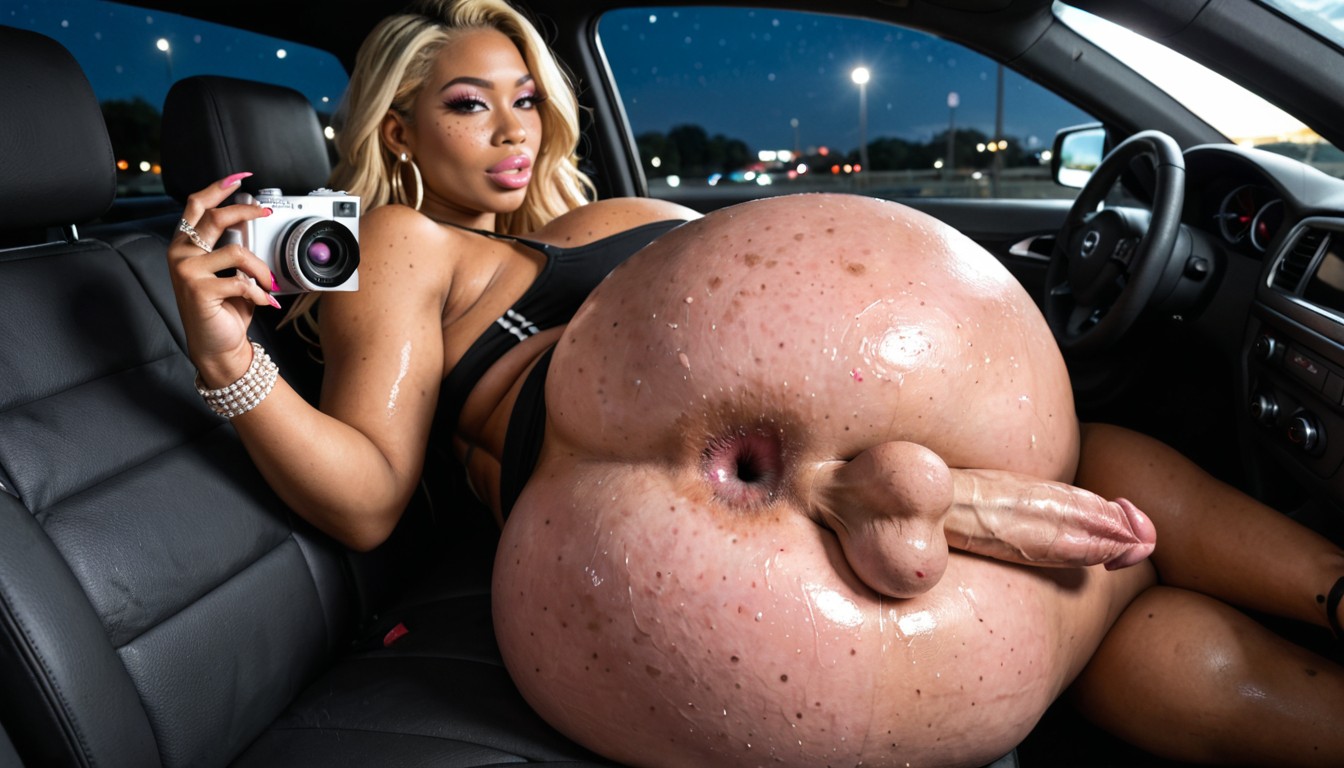 Moving ass back and forth, widening anus, swinging cock, flapping butt cheeks…