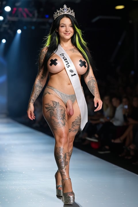 she turns and walks quickly away to the left from the viewer, (the camera imm…