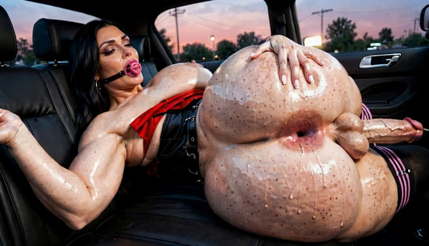 the subject remains still as the camera slides into the subjects asshole, the…