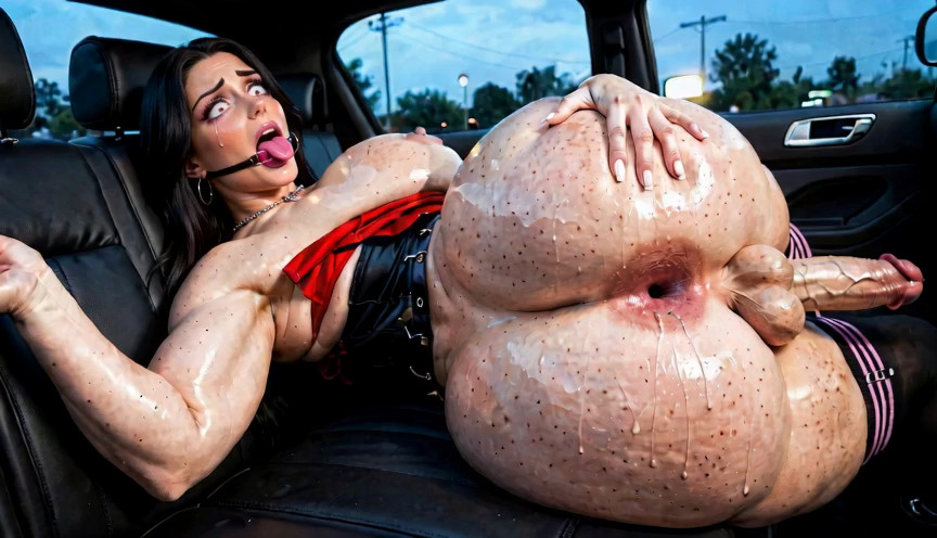 the subject remains still as the camera slides into the subjects asshole, the…