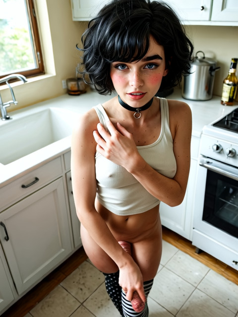 She Continues To Grab Her Breast With Her Right Hand As She Wraps Her Left Ha…