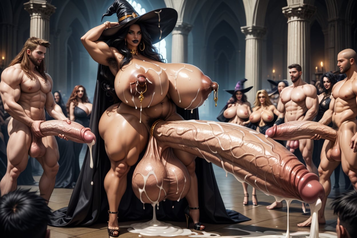 penis sways gently and slowly from side to side, testicles jiggle gently and …